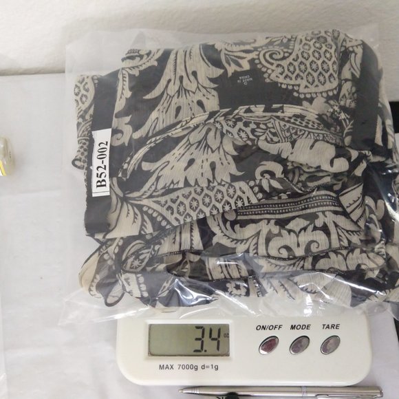 Anna Sui Floral Sheer V-neck Slit Short Sleeves Blouse Top Black Beige Size S - Picture 12 of 12